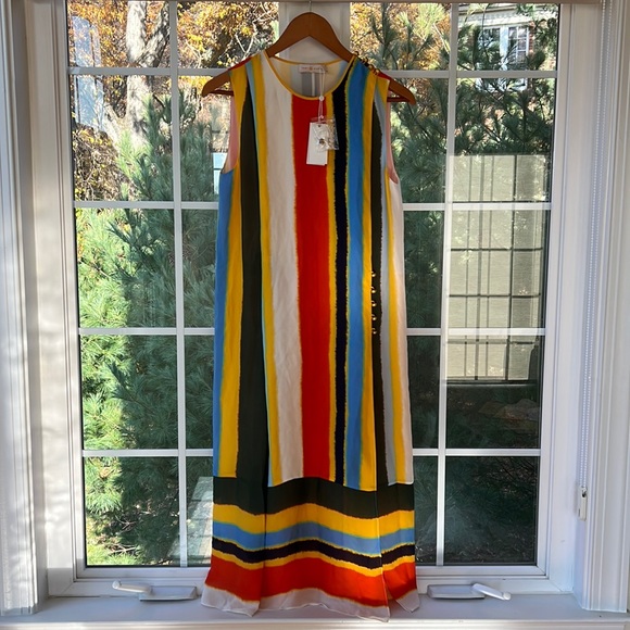 Tory Burch Dresses & Skirts - Tory Burch Multicolor Striped Sleeveless Maxi Dress with tag